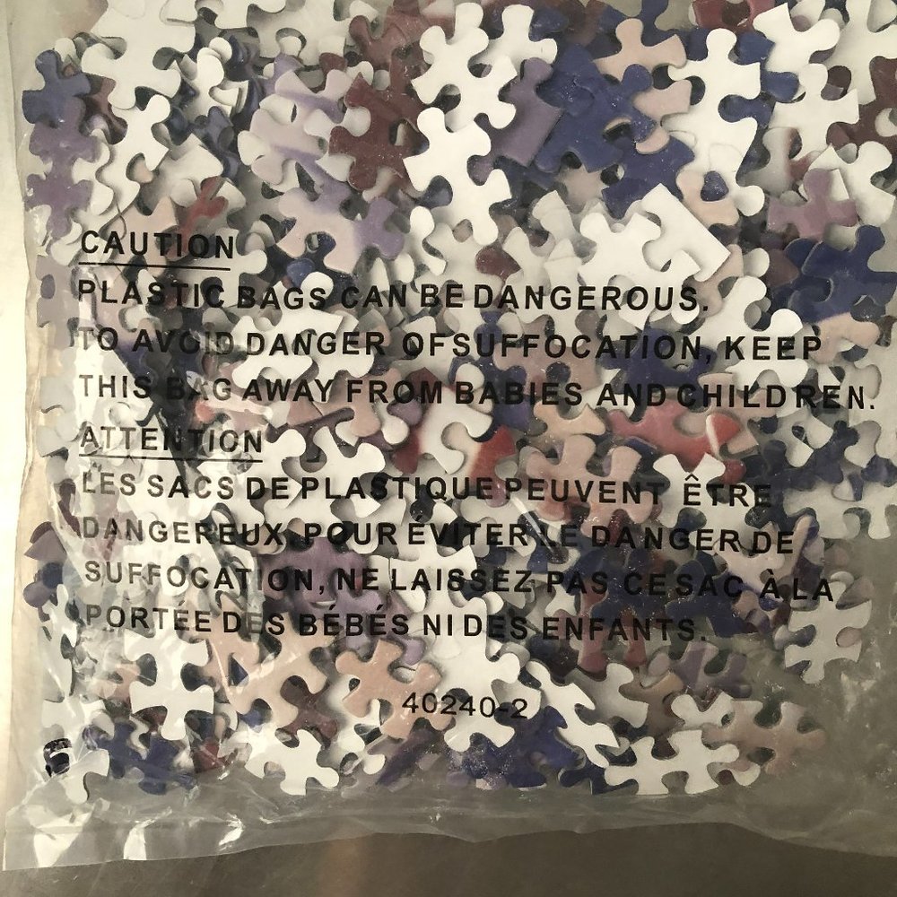 Jigsaw Puzzles Sealed Bag No Box 250-500 Pieces with NO Picture or Box Set of 3